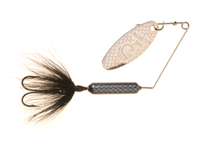 Yakima Bait Worden's Rooster Tail Lure, Metallic Gold & Black, 1/6