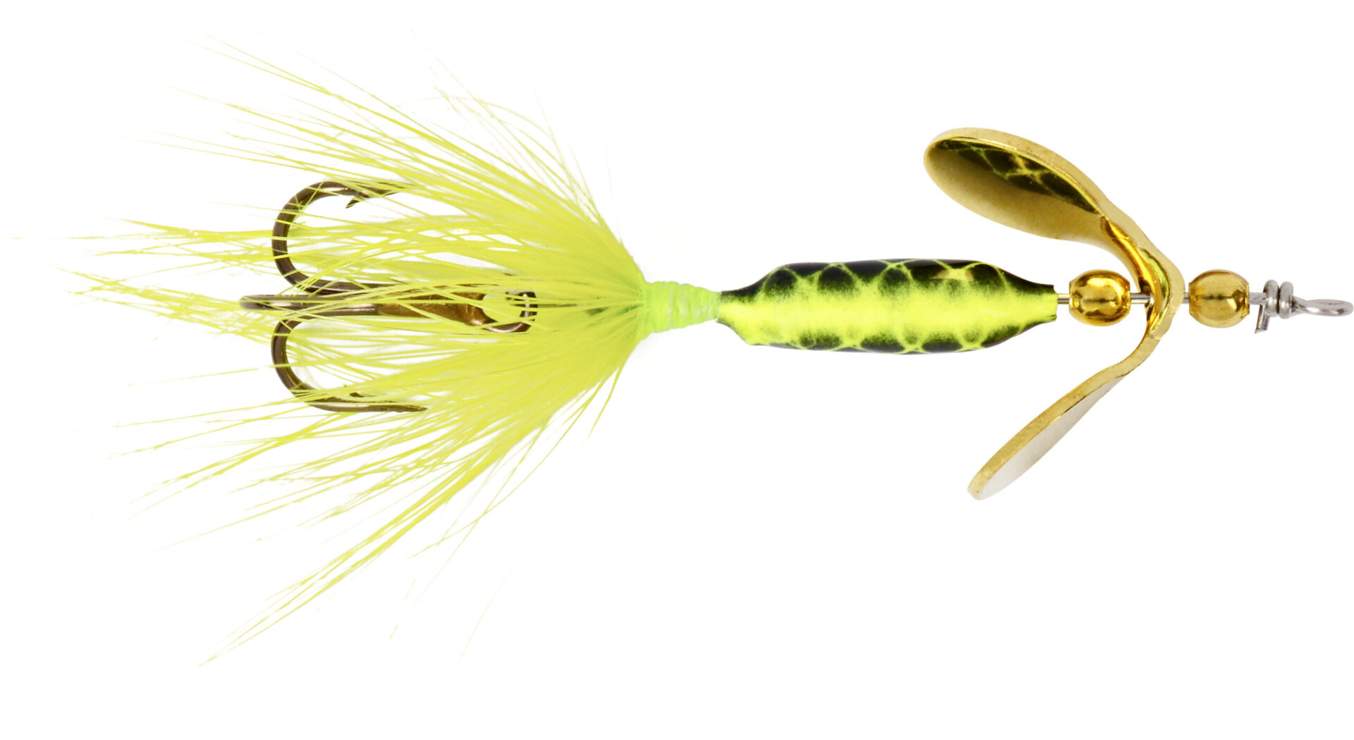 Prop Blade Rooster Tail®: 1/32 oz. - Treble - Yakima Bait
