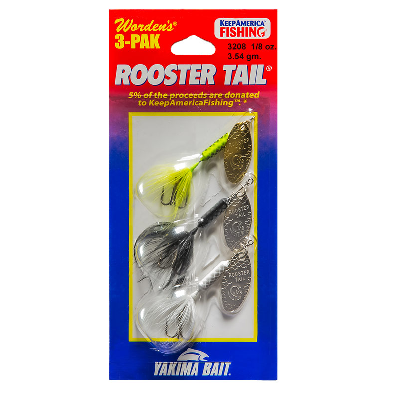Original Rooster Tail®: 3-Pak Trophy Kit