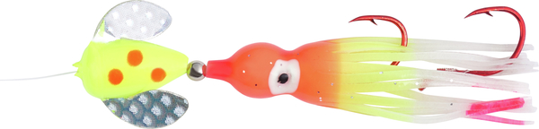 Spin N Glo – Orange Fluorescent #7 - Kokaneekid Fishing