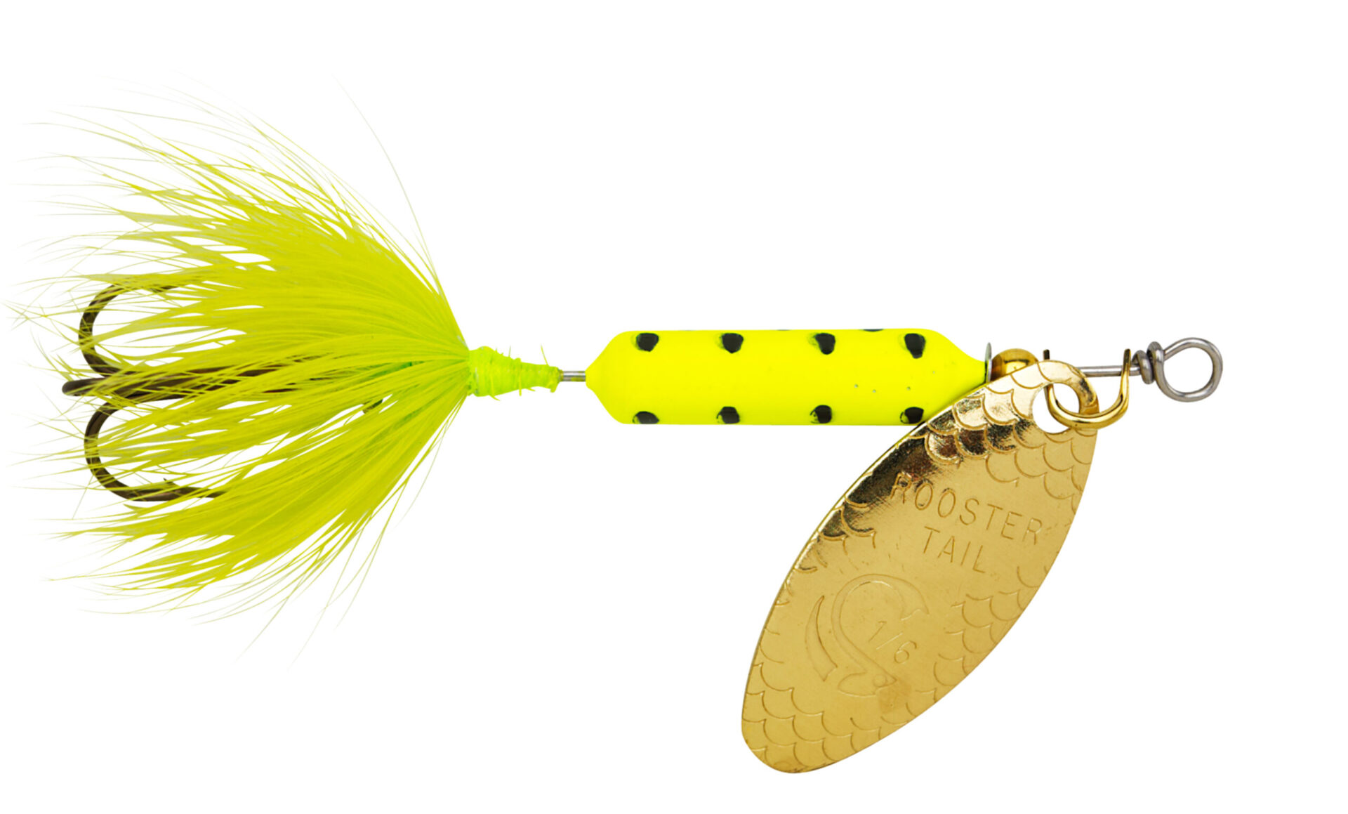 Yakima / Hildebrandt Rooster Tails Single Hook 1/16 Yellow