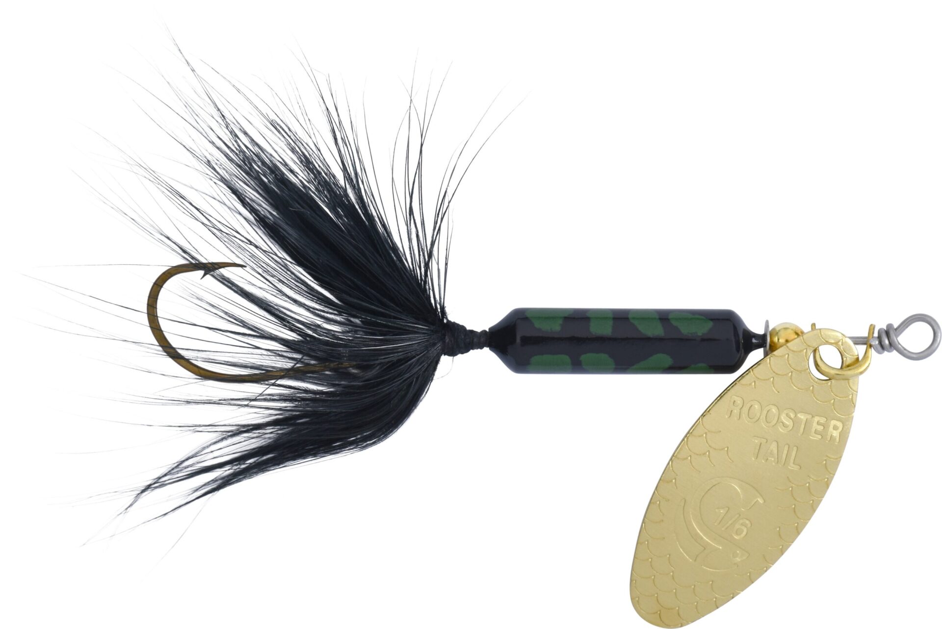 Yakima Bait Wordens Original Rooster Tail Spinner Lure, Green Caddis,  1/4-Ounce